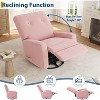 Swivel Rocker Recliner,Glider Recliner Nursery Chair for Adults,360°Swivel Glider Rocking Chair for Living Room - 4 of 4