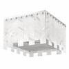Viviana 6-Light Flush Mount Ceiling Light - Polished Nickel Glam Style, 17.5" x 11" - 2 of 4