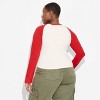 Women's 3 Ball Long Sleeve Graphic T-Shirt - White - 2 of 3