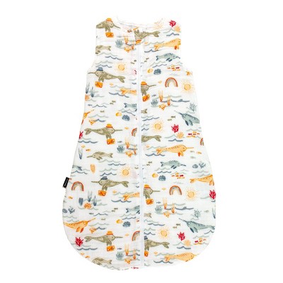  Bebe au Lait Muslin Bedtime Sleepers - Narwhal 6-12M 