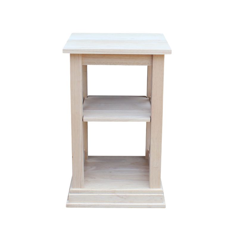 Hampton Accent Table with Shelves - International Concepts, 3 of 8