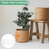 Unique Bargains Plastic Clear Indoor/Outdoor  Thin Plant Saucer Drip Tray - 3 of 4