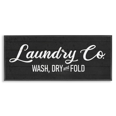 Stupell Industries Rustic Laundry Co Sign, 24" x 10"