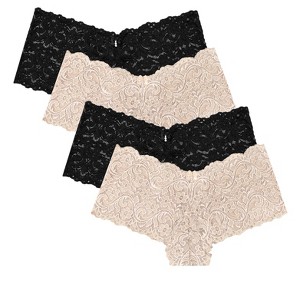 Smart & Sexy Women's Signature Lace Cheeky Panty 4-Pack - 1 of 4