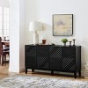 60.5'' Fluted Sideboard Buffet Cabinet with Geometric Doors, Farmhouse Decorative Storage Cabinet or TV Stand for Dining Room-Maison Boucle - 3 of 4