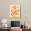 Art Remedy Sun Peaches Bees Never Stop Retro Summer Drinks Art Prints Framed - 2 of 4