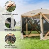 Hike Crew 6-Panel Pop-Up Screen House Gazebo 140"x140" – UV Resistant, Fits 9 People, Instant Setup. - 3 of 4