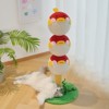 Cute Puffer Fish-Shaped Cat Climbing Frame, Three-tier climbing tower Indoor Cat Scratching Post Climbing Frame with Vertical Claw Interactive Cat Toy - 4 of 4