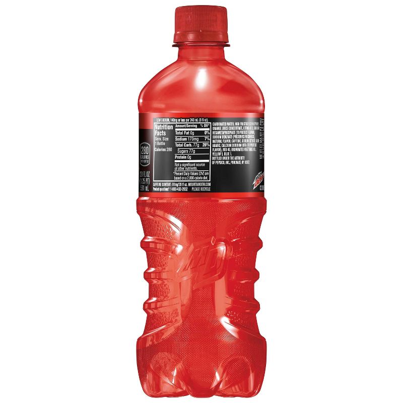 Mountain Dew Code Red Soda - 20 fl oz Bottle, 3 of 5
