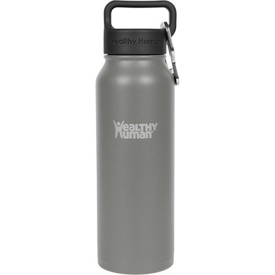 Healthy Human Stainless Steel Water Bottle |(Slate Gray, 21 oz/ 621 ML)