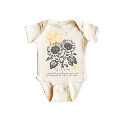 Leo Floral Celestial - Baby Boy Girl Clothes Infant Onesie® Funny Cute Newborn GS1