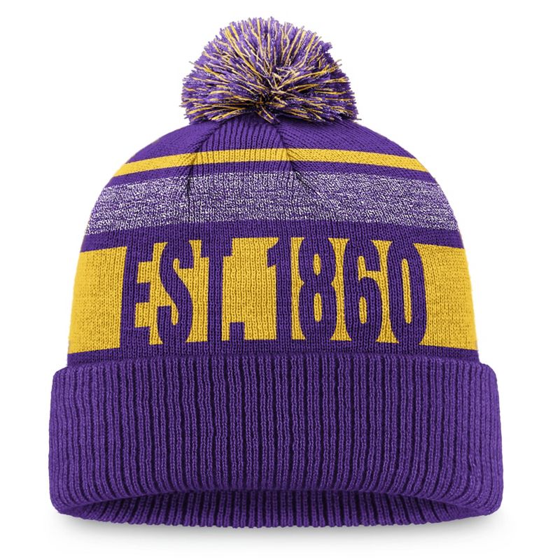 NCAA LSU Tigers Trance Knit Beanies Hat, 2 of 3