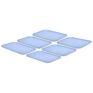 Unique Bargains Kitchen Restaurant Reusable Lightweight Plastic Fast Food Serving Tray 6 Pcs - 1 of 4