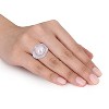 EVERLY JEWELRY |Sterling Silver 1-3/8 CT TGW Cubic Zirconia And 10.5-11 mm Freshwater Cultured Fashion Pearl Ring - 3 of 4