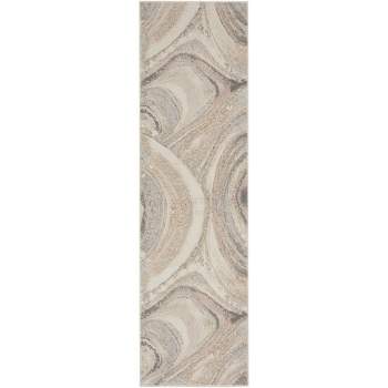 Inspire Me! Home Décor Brushstrokes Modern Marble Indoor Area Rug