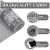 Modern Rug Thin Washable Non-Slip Geometric Border Low Pile Foldable Soft Non-Shedding Indoor Accent Carpet - 3 of 4