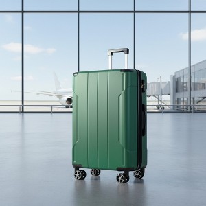 FONTOI 24 Inch Checked Luggage Expandable Hardshell Luggage Lightweight Durable Travel Large Suitcase with Wheels, Green 15.9"* 10.2"*25.8" - 1 of 4