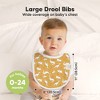 KeaBabies 8pk Organic Baby Bibs for Boy, Baby Drool Bib for Baby Boys and Girls, Newborn Teething Bibs - 2 of 4