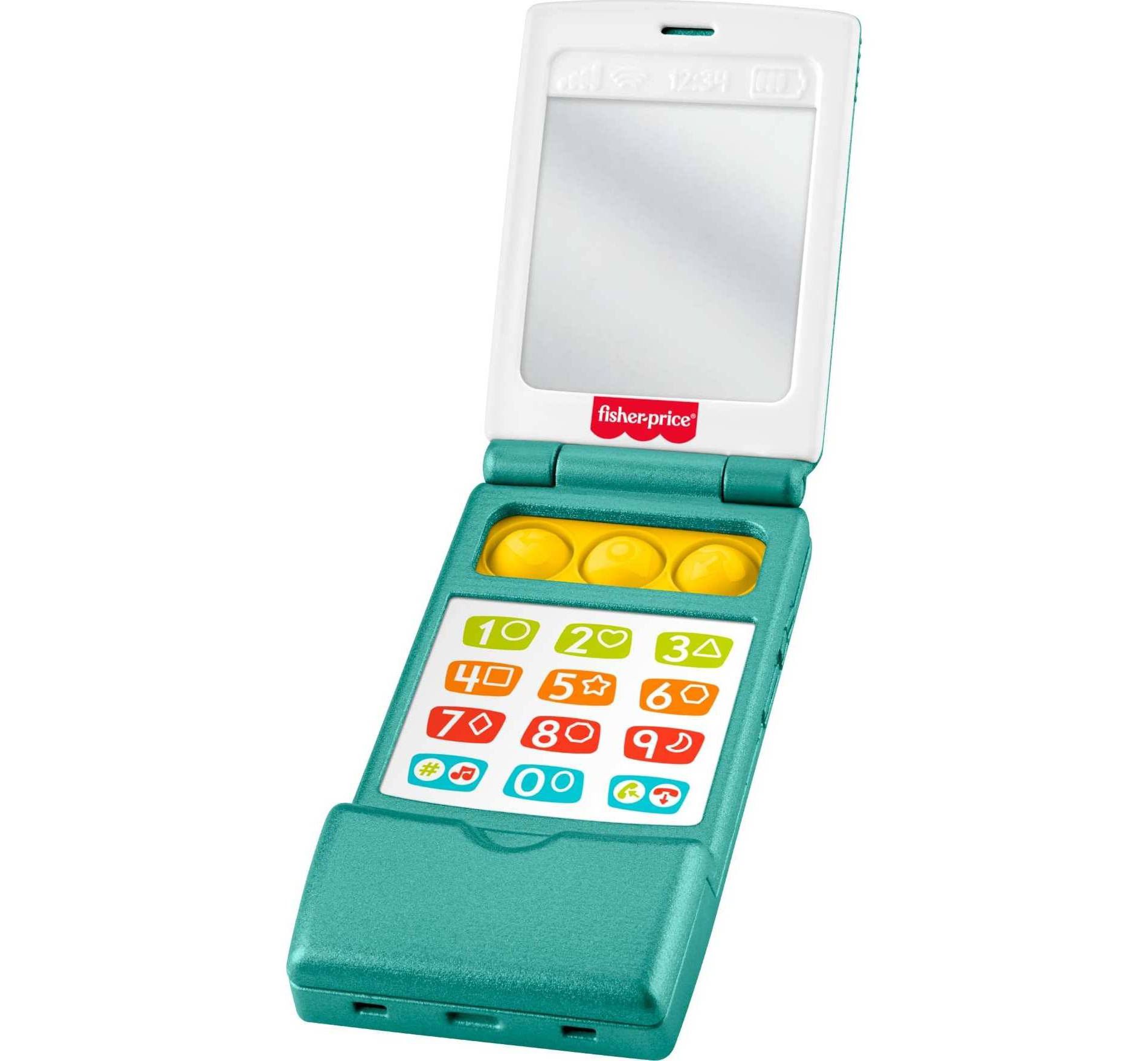 Fisher-Price Laugh & Learn Flip Phone, Baby & Toddler Musical Learning Activity Toy