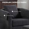 Wooakway Swivel Accent Chair with Ottoman Set Barrel Armchair with Removable Back Pillow with 2 Armrest Covers for Living Room Bedroom Office - 4 of 4