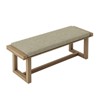 Emilia Dining Bench with Solid Wood Frame| ARTFUL LIVING DESIGN-NATURAL - 2 of 4