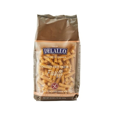 DeLallo Gluten Free Fusilli Pasta, 12 oz Bag, (7 Pack)