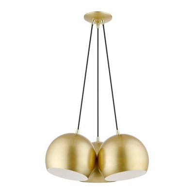 Livex Lighting Piedmont 3 - Light Pendant in  Soft Gold