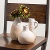 Sullivans Hand-Thrown Pottery Vase Set of 3, 8.5"H, 7.5"H & 6.5"H Off-White - 3 of 4