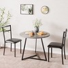 Whizmax Round Kitchen Chairs for 2 Modern Dining Room Table Set for Small Space - 2 of 4