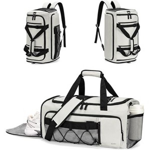 CLUCI Gym Bag for Men & Women, 35L Sports Duffle Bag for Travel,4 in 1 Weekender Bag,Overnight Backpack with Shoe Compartment,Carry on Duffel Bag - 1 of 3
