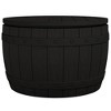 vidaXL 3-in-1 Patio Storage Box Black Polypropylene - 2 of 4