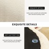 KTMBDW Round Teddy Fleece Ottoman with Soft Padded Seat, Multi-Functional Footrest, Upholstered Foot Stool for Living Room, Bedroom - 4 of 4