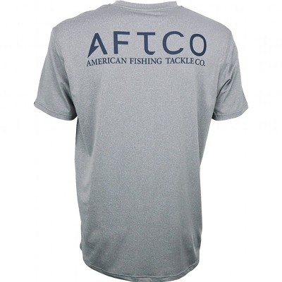AFTCO Samurai 2 Short Sleeve Corsair Heather, XLarge