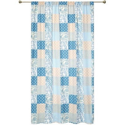 The Lakeside Collection Coral Patch Window Panels