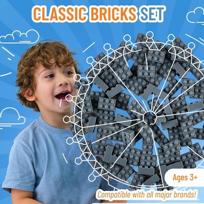 Strictly Briks Classic Building Bricks - 288 Pieces 2x2 Pixels With Organizer Bin
