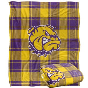 Western Illinois University Campus Plaid Spirit Silky Touch Super Soft Throw Blanket 50x60 - 1 of 4