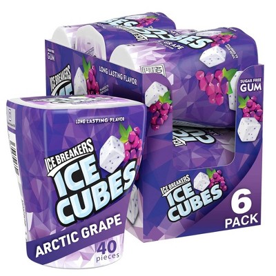 Ice Breakers Ice Cubes, Arctic Grape - 3.24 Oz 40 Count (Pack of 6)