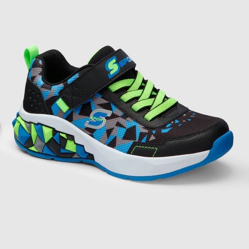S Sport By Skechers Boys' Alaric Sneakers - Blue/green : Target