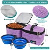 PetAmi Dog Travel Bag, Pet Supplies Organizer with Pockets, Food Container Collapsible Bowls, Gift Accessories Weekend Camping - 3 of 4