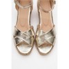 Miria - Gold Leather Platform Espadrille (Women) | Forever & Always Shoes - 3 of 4