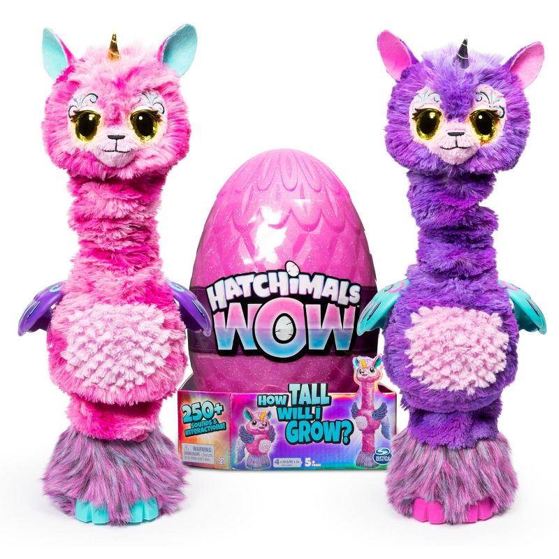 Hatchimals WOW 32&#34; Interactive Hatchimal Blind Pack with Re-Hatchable Egg - Llalacorn, 1 of 11