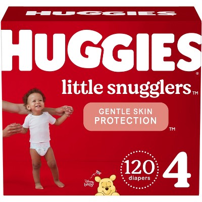 Image of Huggies Little Snugglers Diapers Huge Pack - Size 4 (120ct)