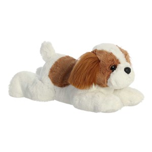 Aurora Medium Stella Shih Tzu Flopsie Adorable Stuffed Animal White 12" - 1 of 4