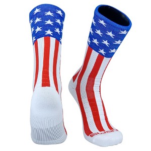 Swanq USA Uncle Sam Patriot Basketball Football Crew Socks by TCK - 1 of 1