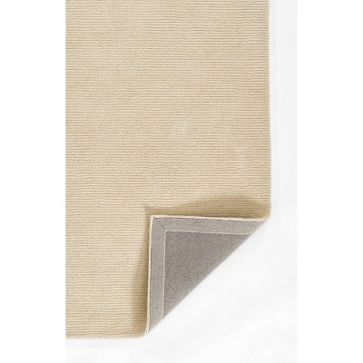 Off-White Hand-Tufted Wool Rectangular 8x10 Area Rug