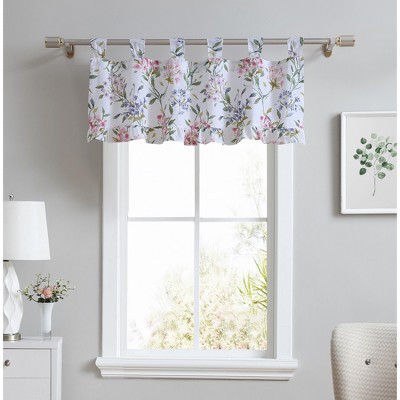 Laura Ashley Meadow Breeze Tab Top Valance - 50X20 - Purple