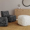 TOV Furniture Cathy Woven Pouf in Cream - 2 of 4