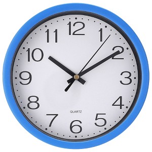 Unique Bargains Modern Plastic Silent Non Ticking Wall Clock 8 x 8 x 1.6 Inches - 1 of 4