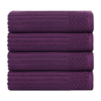 Modern Ribbed Cotton  Assorted Towel Set by Blue Nile Mills