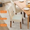 Nasitip Upholstered Dining Chairs Set, Modern Fabric Side Chairs with Sturdy Wood Legs,Comfortable Soft Linen for Dining Room, Restaurant, Cafe - 2 of 4